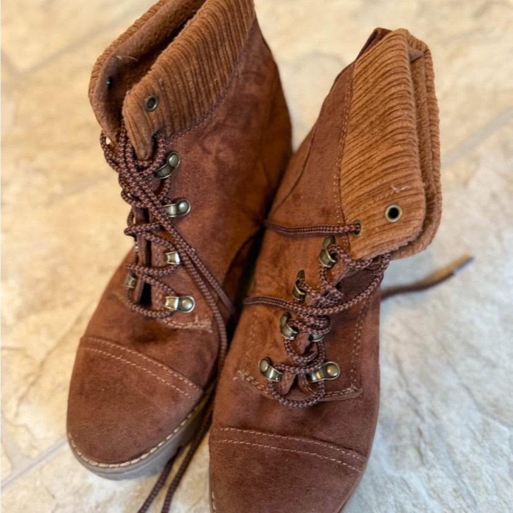 Brown Suede Ankle Boots
